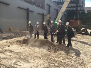 Austin Aloft-Element hotel ground-breaking ceremony.